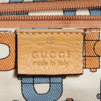 Gucci Guccissima Tribeca Messenger Bag Beige 6 of 7