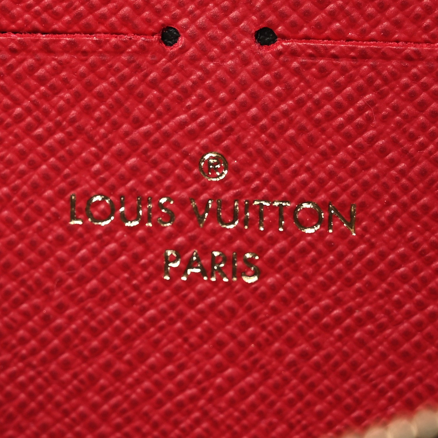 Louis Vuitton Damier Ebene Clemence Wallet Cherry 8 of 9