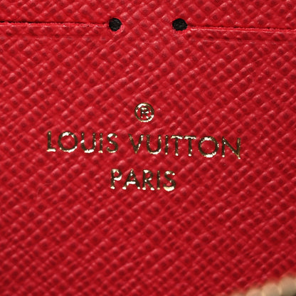 Louis Vuitton Damier Ebene Clemence Wallet Cherry 8 of 9