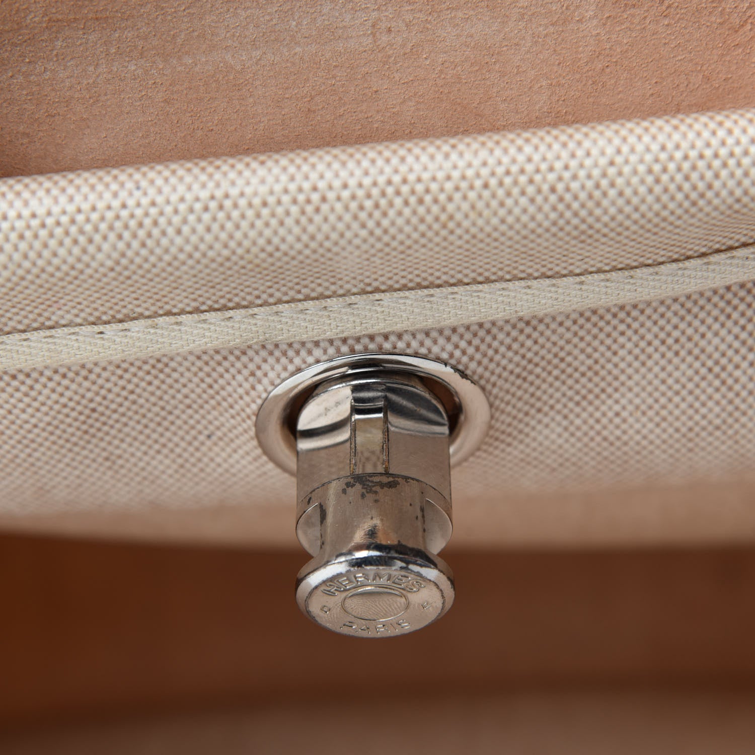 Hermes Toile Vache Calfskin Herbag 39 MM Natural 10 of 12