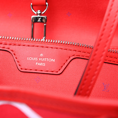 Louis Vuitton Monogram Escale Neverfull MM Rouge 6 of 10
