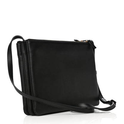 Celine Lambskin Large Trio Crossbody Bag Black 3 of 15