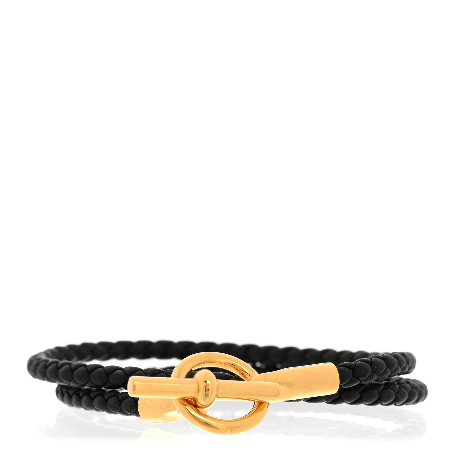 Hermes Swift Glenan Double Tour Bracelet T2 Black 1 of 6
