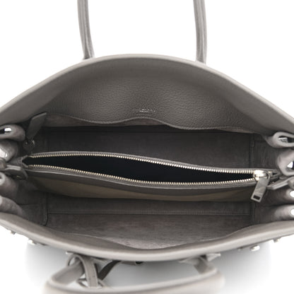 Saint Laurent Grained Calfskin Small Supple Sac De Jour Mouse Grey 5 of 10