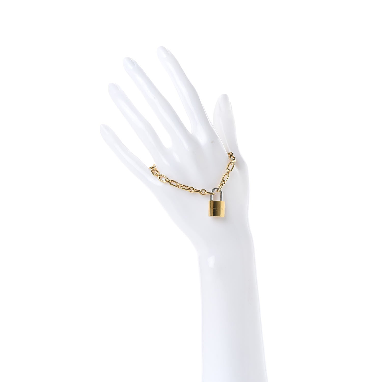 Louis Vuitton Lock It Bracelet Gold 2 of 5