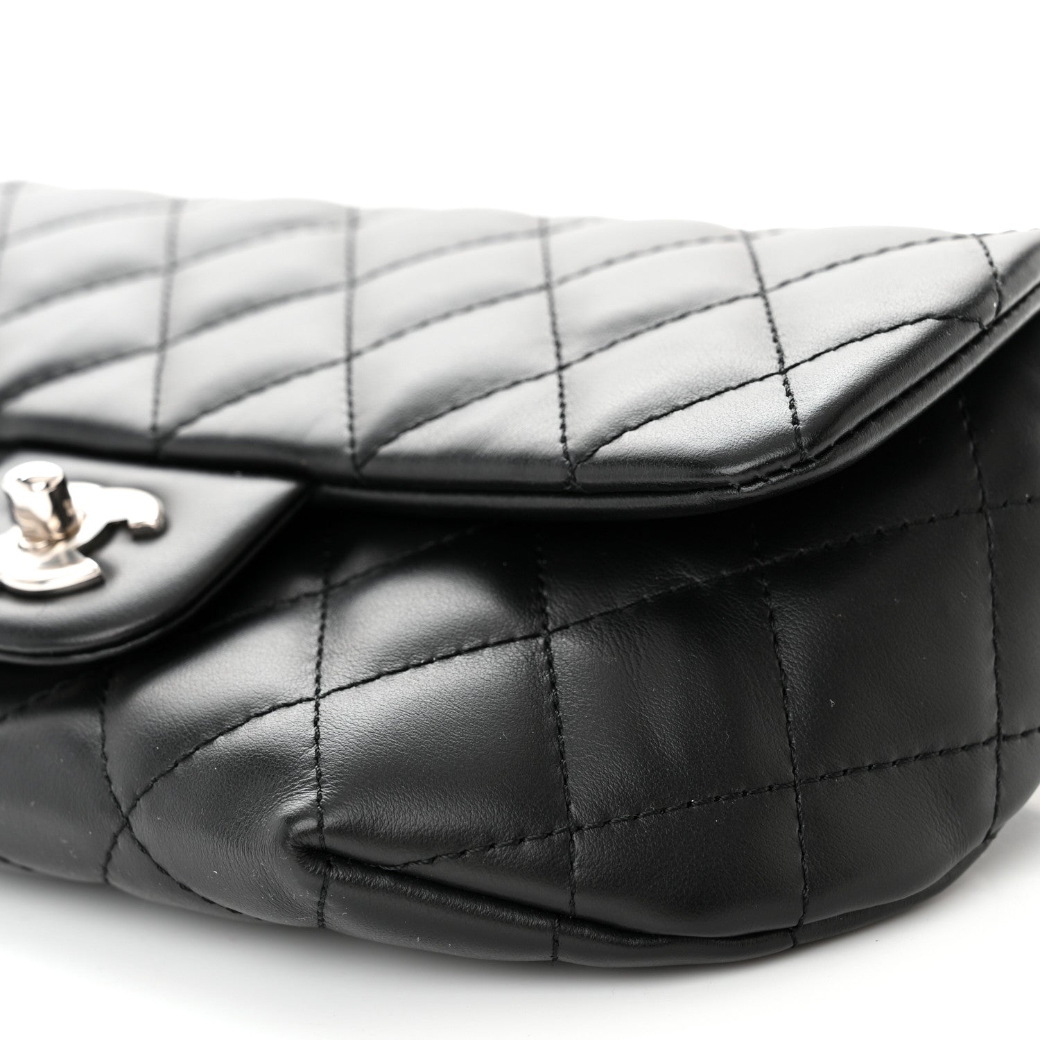 Chanel Calfskin Quilted CC Uniform Flap Belt Bag Black 10 of 11