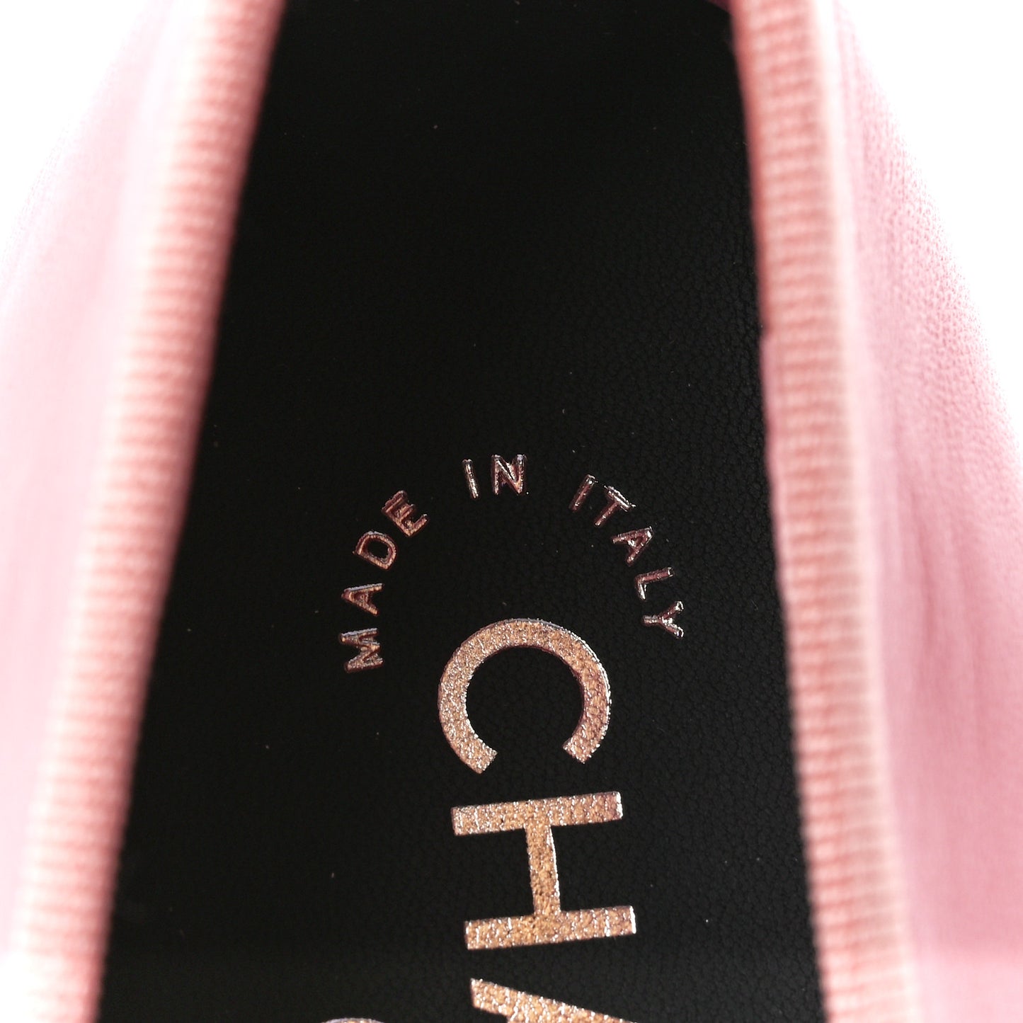Lambskin Cap Toe CC Ballerina Flats 38 Coral Black