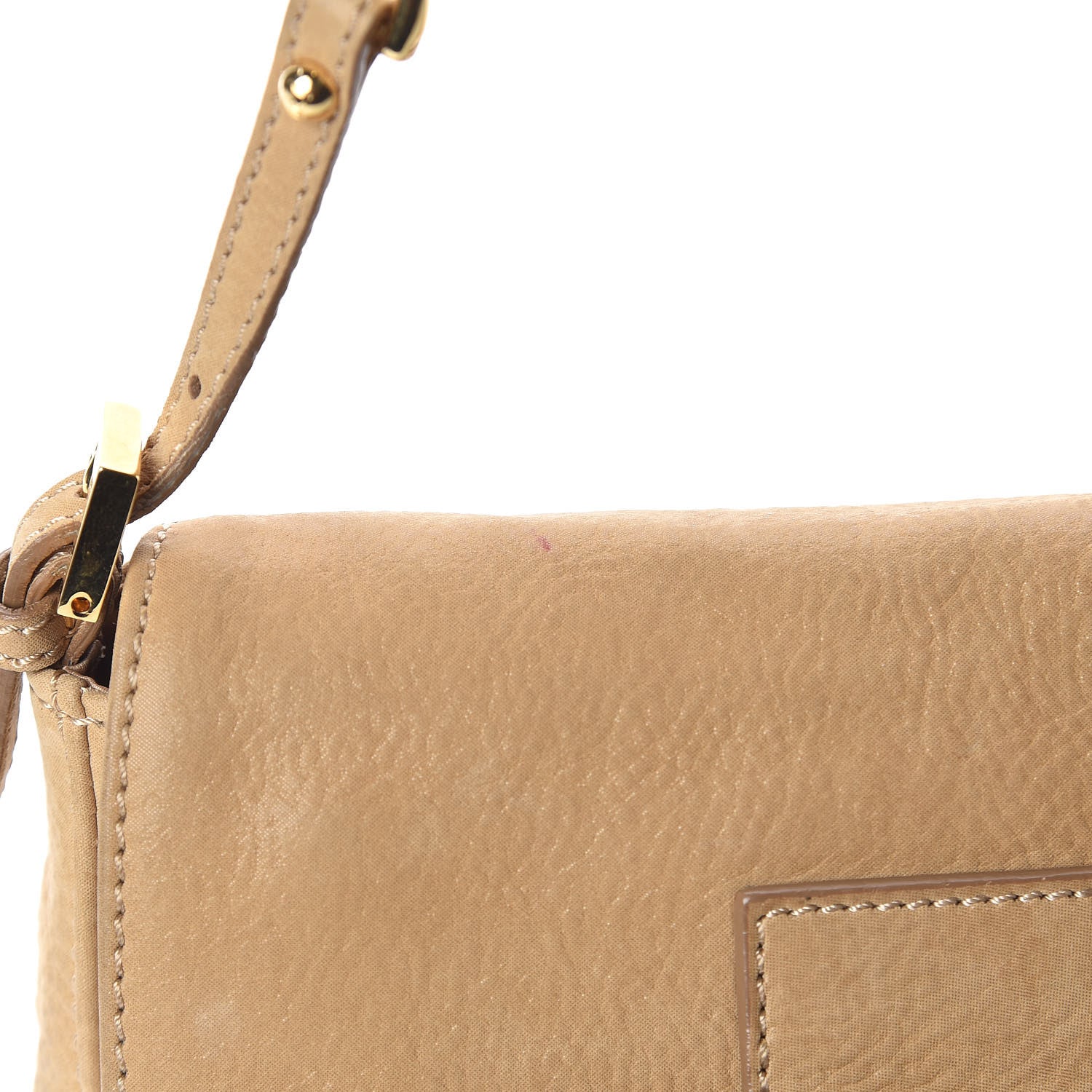 Fendi Vitello Savana Mini Mama Baguette Caramello Tartaruga Natural 17 of 18