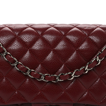 Chanel Caviar Quilted Medium Double Flap Burgundy 8 of 12
