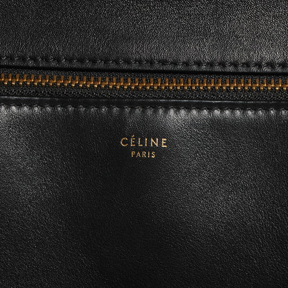 Celine Smooth Calfskin Large Edge Shoulder Bag Black 9 of 9