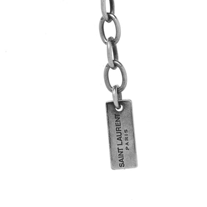 Saint Laurent Metal Anchor Necklace Silver 6 of 7
