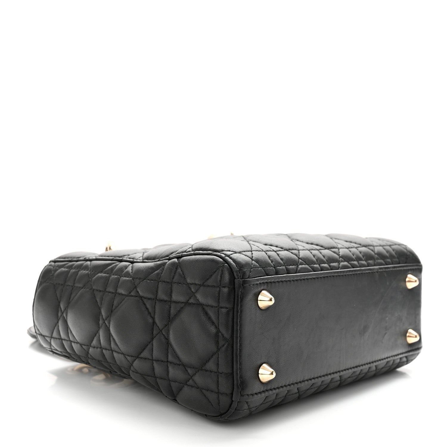 Christian Dior Lambskin Cannage Small Lucky Badges My Lady Dior Black 4 of 12
