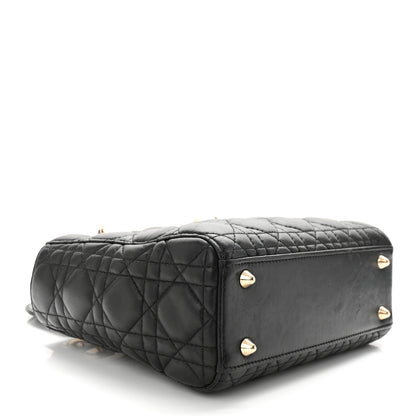 Christian Dior Lambskin Cannage Small Lucky Badges My Lady Dior Black 4 of 12