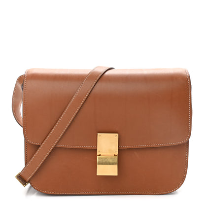 Celine Smooth Calfskin Medium Classic Box Flap Bag Camel 1 of 11