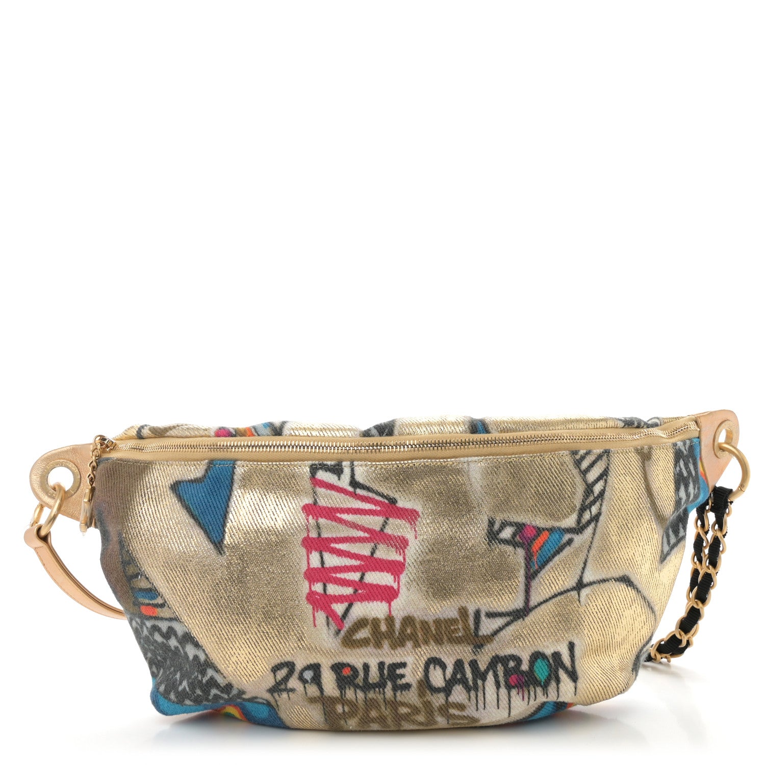 Chanel Graffiti Printed Canvas Street Spirit Waist Belt Bag Multicolor 1 of 10