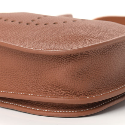 Hermes Taurillon Clemence Evelyne III PM Gold 9 of 13