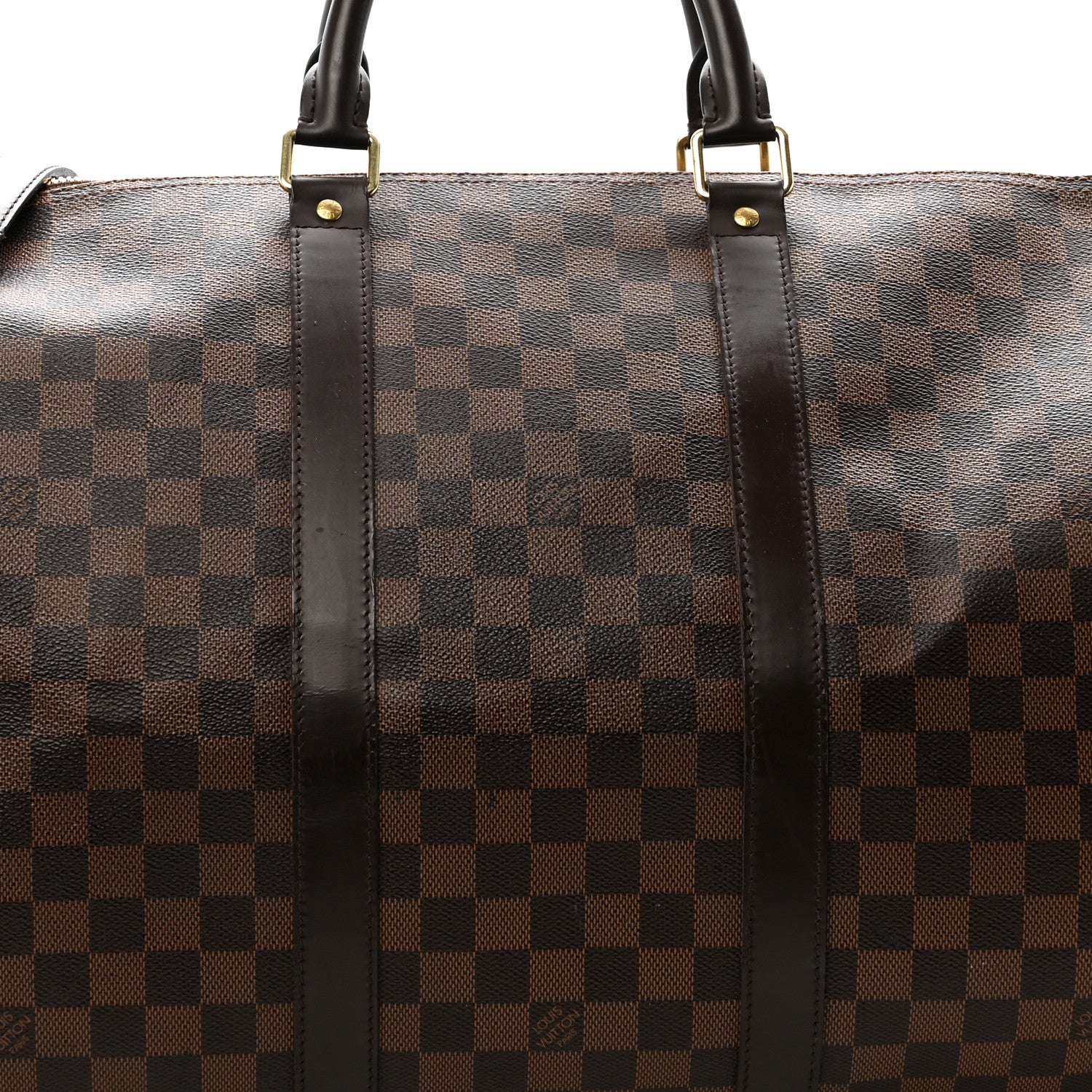 Louis Vuitton Damier Ebene Keepall Bandouliere 55 7 of 16