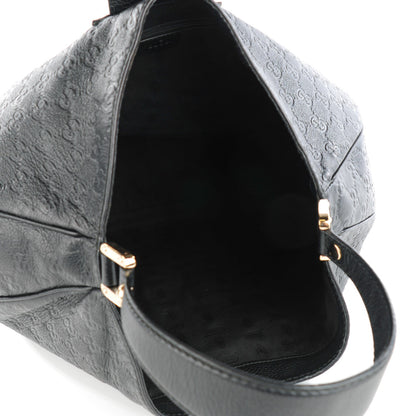 Gucci Guccissima Large New Ladies Web Hobo Black 5 of 7