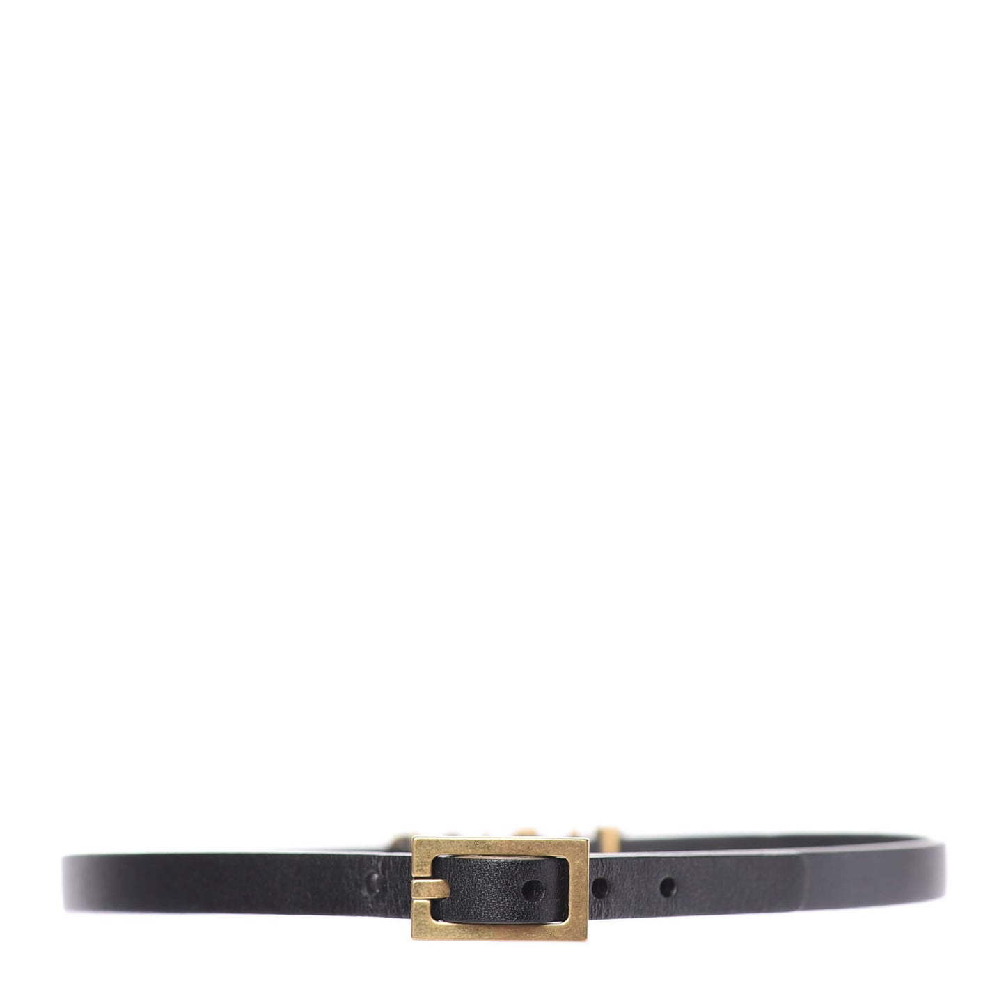 Calfskin J'Adior Logo Choker Necklace Black