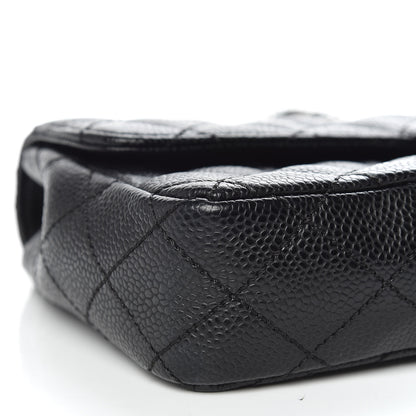 Chanel Caviar Quilted East West Flap Black 9 of 11