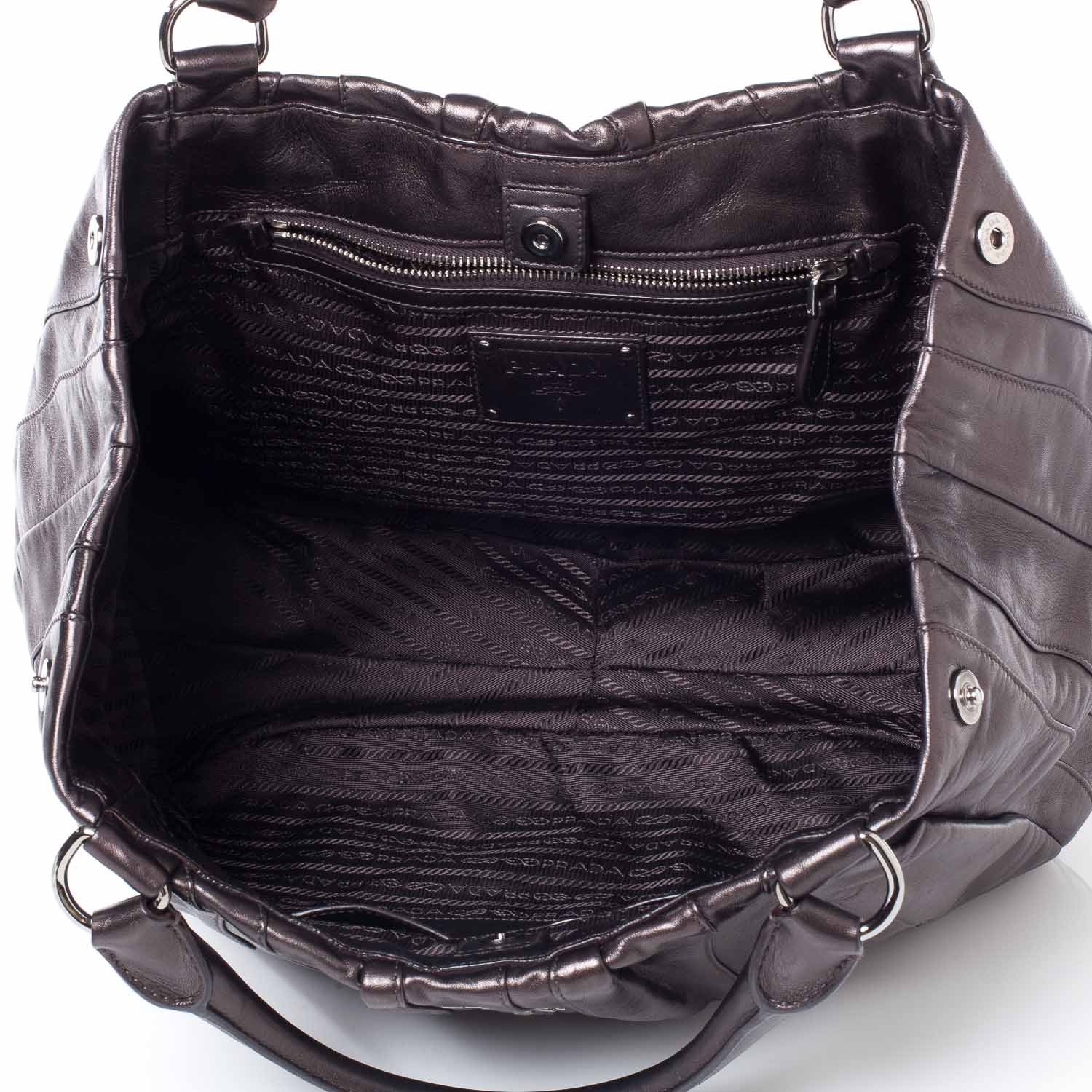 Prada Nappa Mordore Stripes Bag 10 of 11