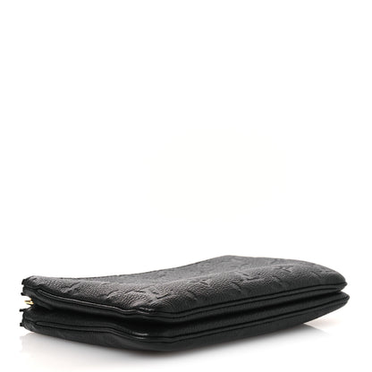 Louis Vuitton Empreinte Double Zip Pochette Black 4 of 12