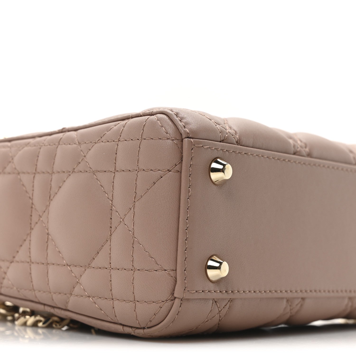 Christian Dior Lambskin Cannage Mini Lady Dior Fard 9 of 10