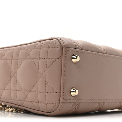 Christian Dior Lambskin Cannage Mini Lady Dior Fard 9 of 10