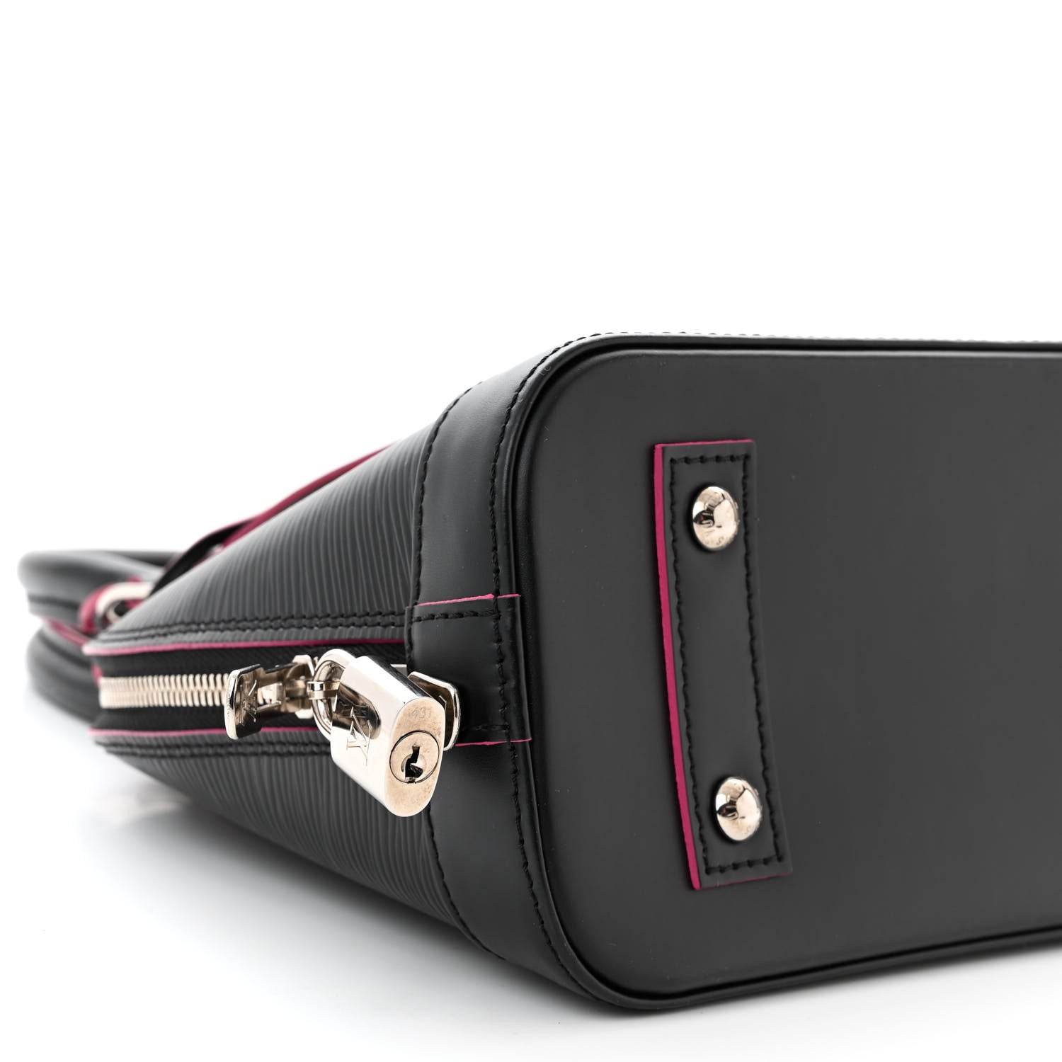 Louis Vuitton Epi Alma BB Black Hot Pink 9 of 10