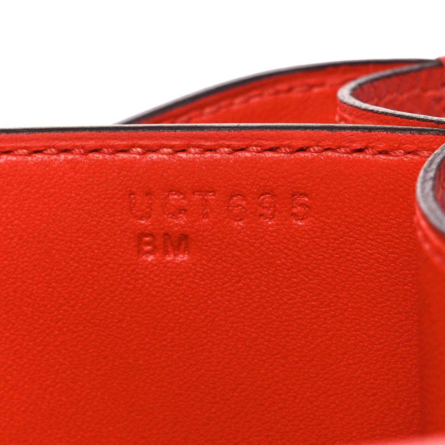 Hermes Epsom Enamel Constance 18 Capucine Sanguine 7 of 10