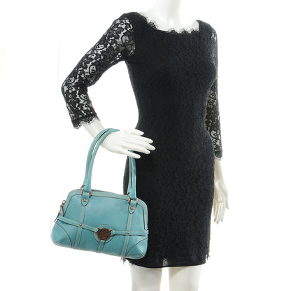 Gucci Leather Reins Tote Turquoise 2 of 9