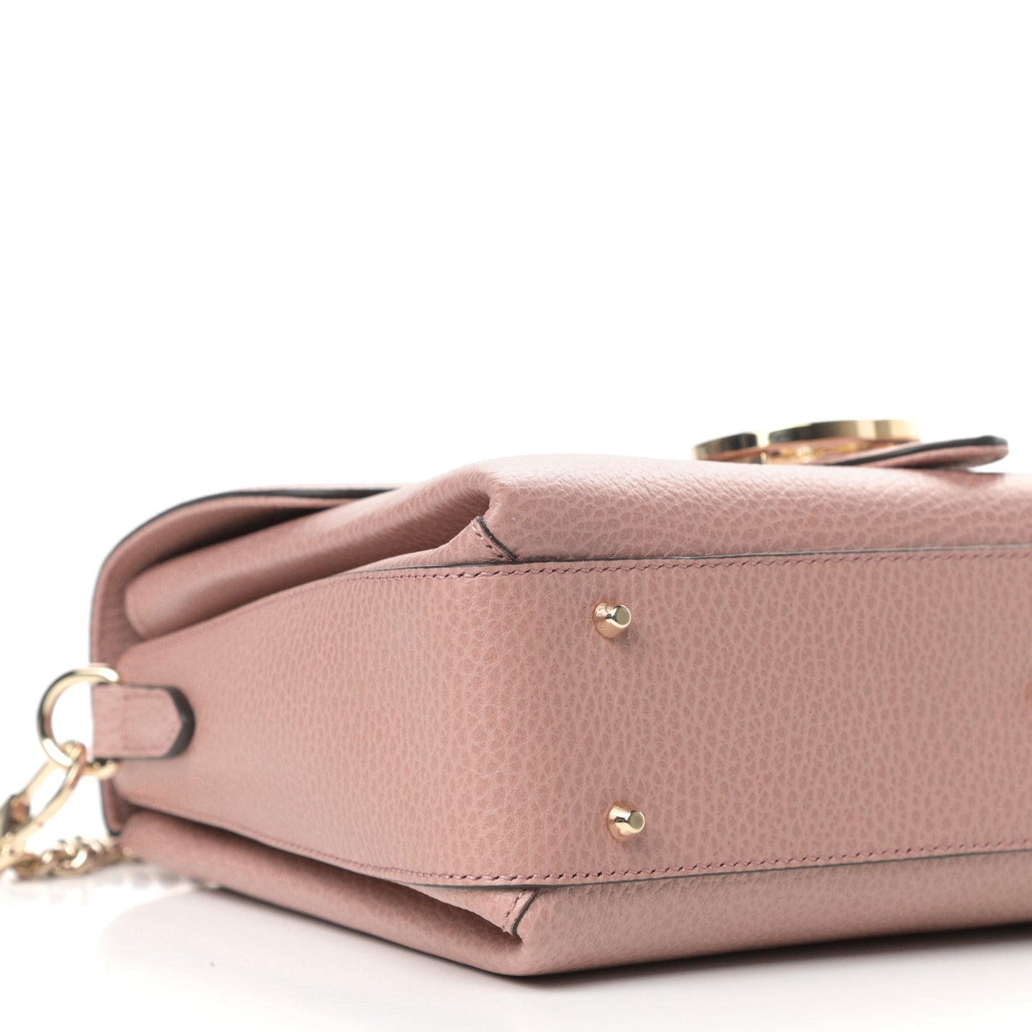 Dollar Calfskin Interlocking G Top Handle Shoulder Bag Soft Pink