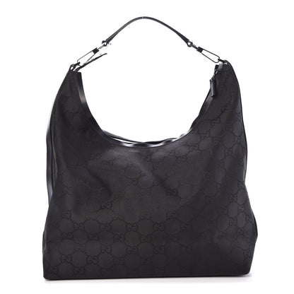 Gucci Nylon Monogram Hobo Black 1 of 8
