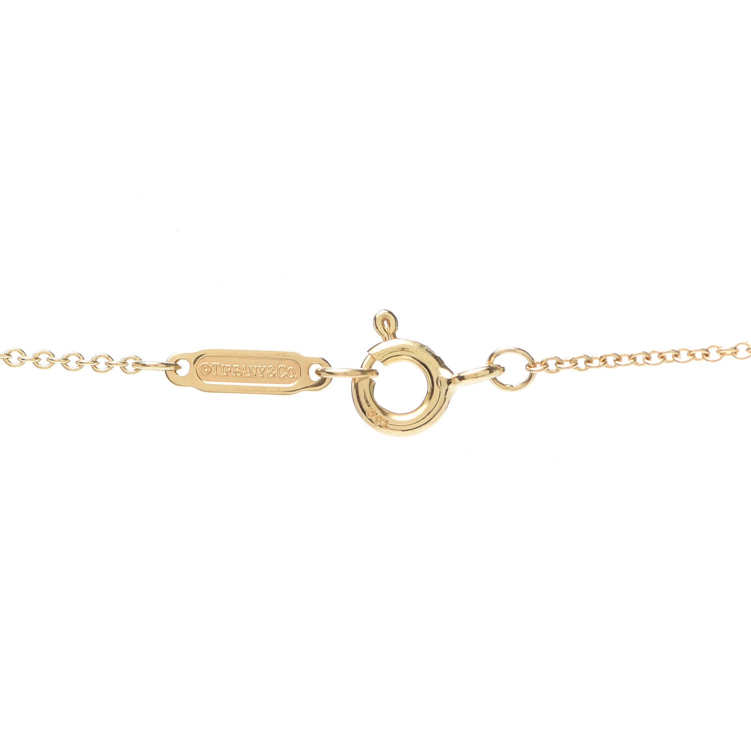 Tiffany 18K Yellow Gold 1837 Interlocking Circles Pendant Necklace 5 of 5
