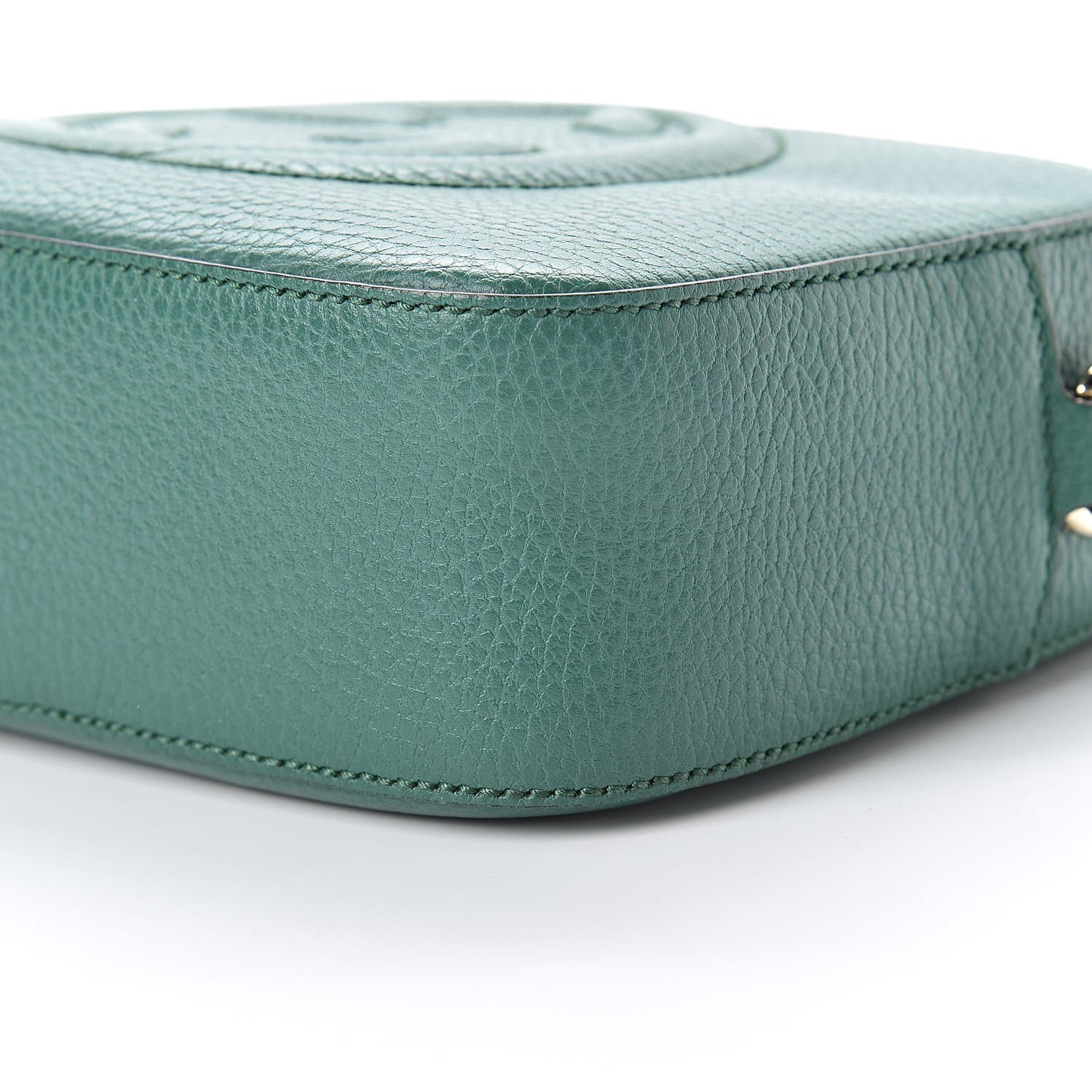 Gucci Pebbled Calfskin Small Soho Disco Bag Emerald Green 10 of 10