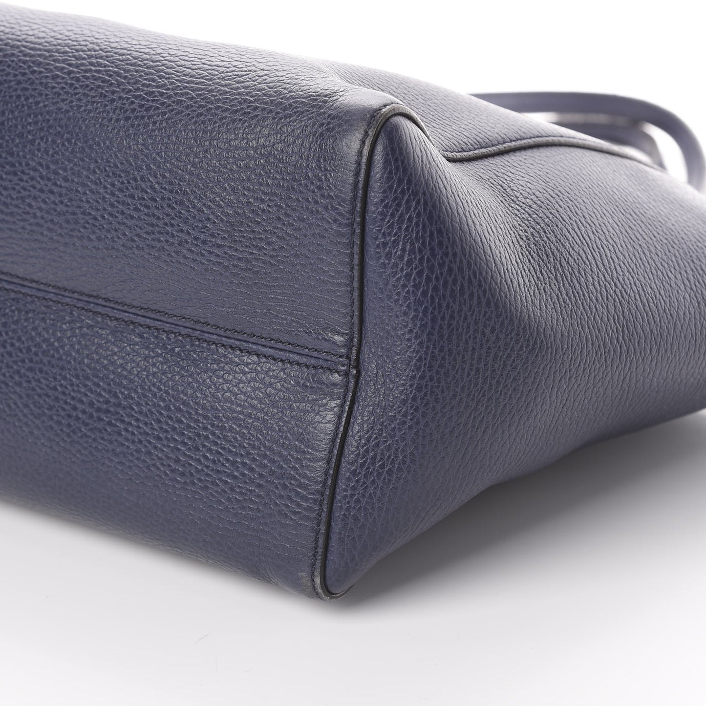 Dollar Calfskin Small Swing Tote Classic Marine Deep Cobalt