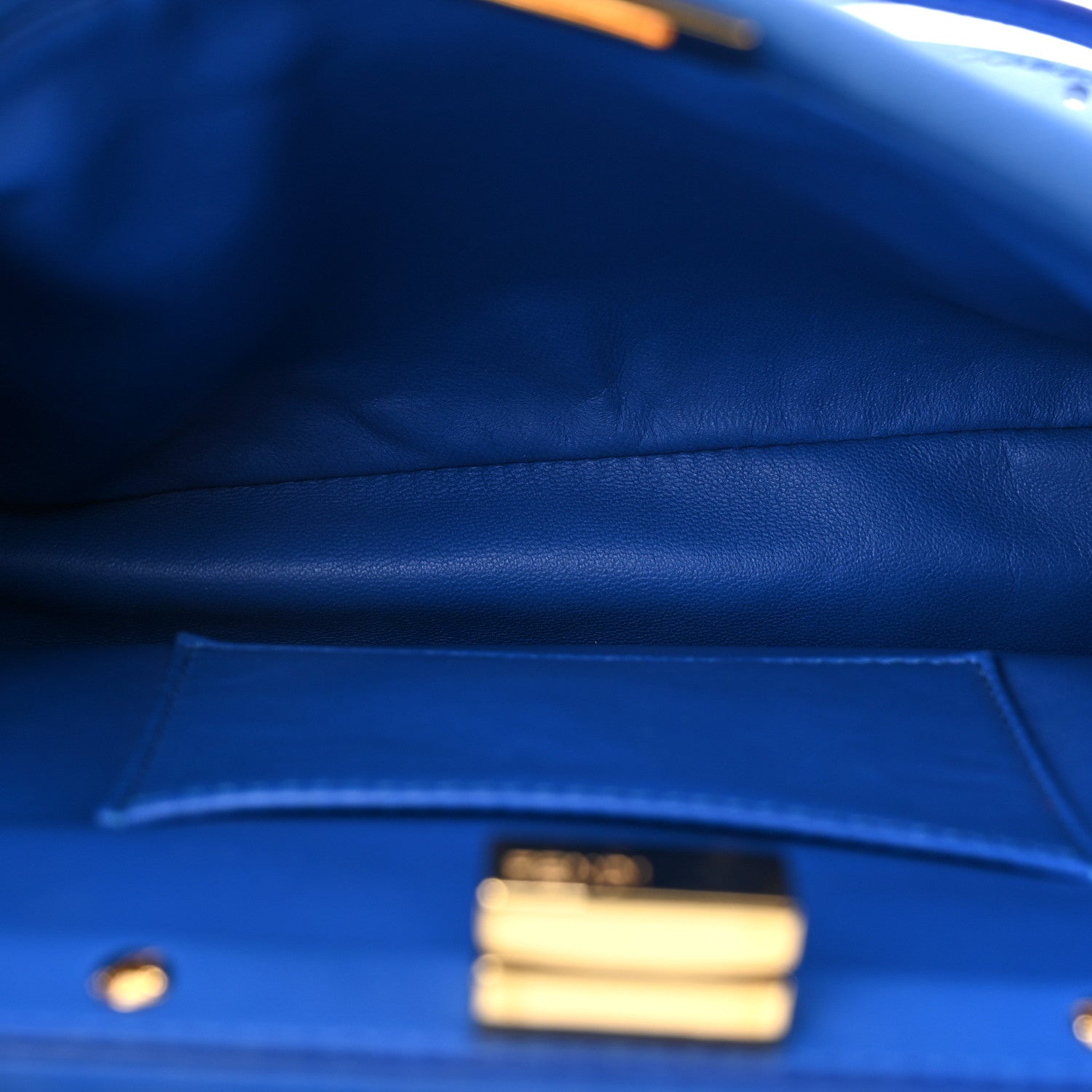Fendi Nappa Mini Peekaboo Iconic Satchel Bleuette 6 of 12