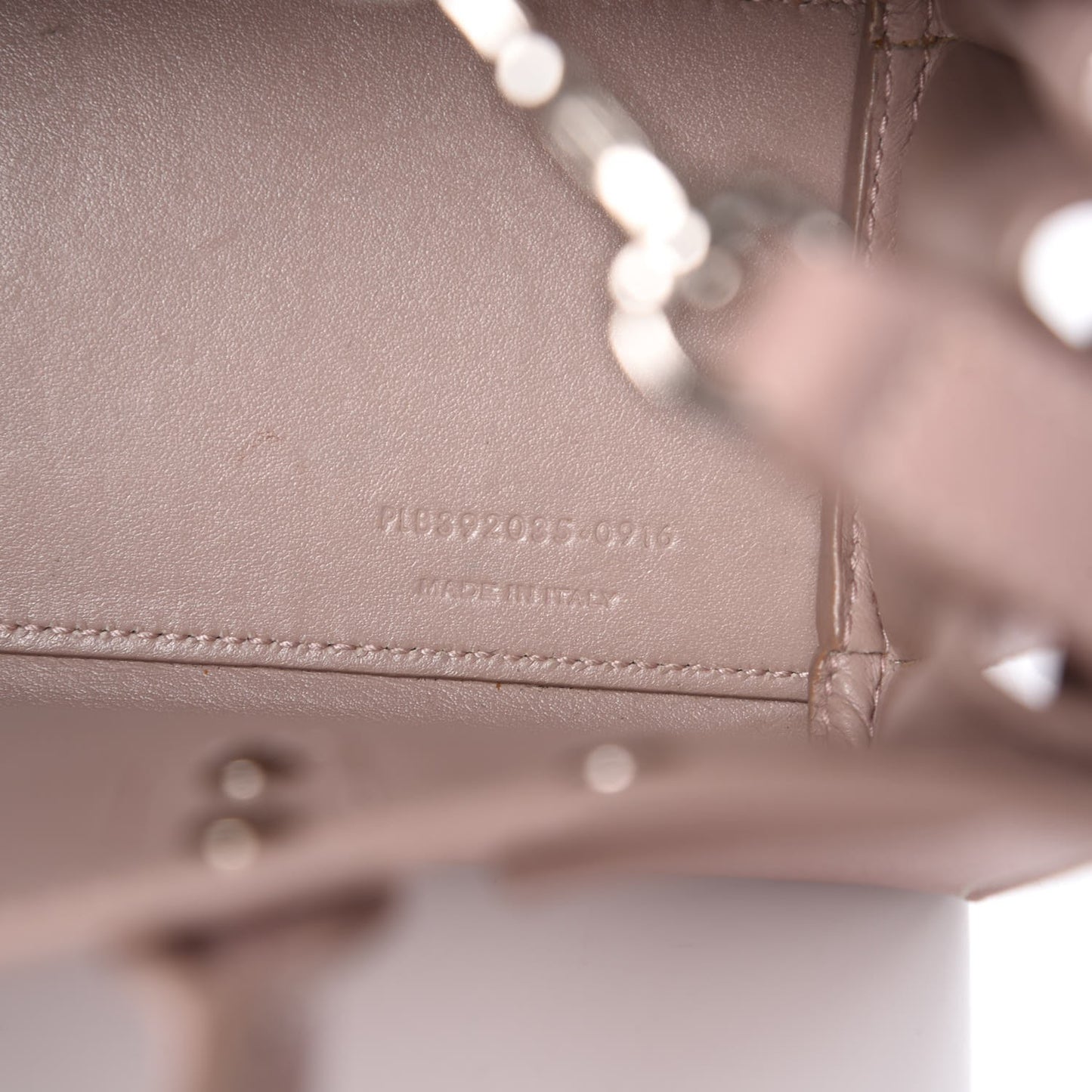 Grained Calfskin Nano Sac De Jour Antique Rose