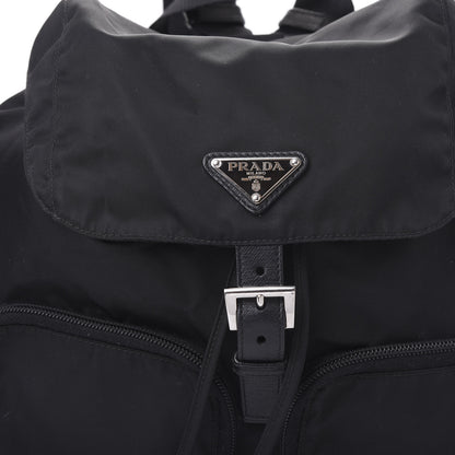 Prada Nylon Vela Saffiano Backpack Black 8 of 8