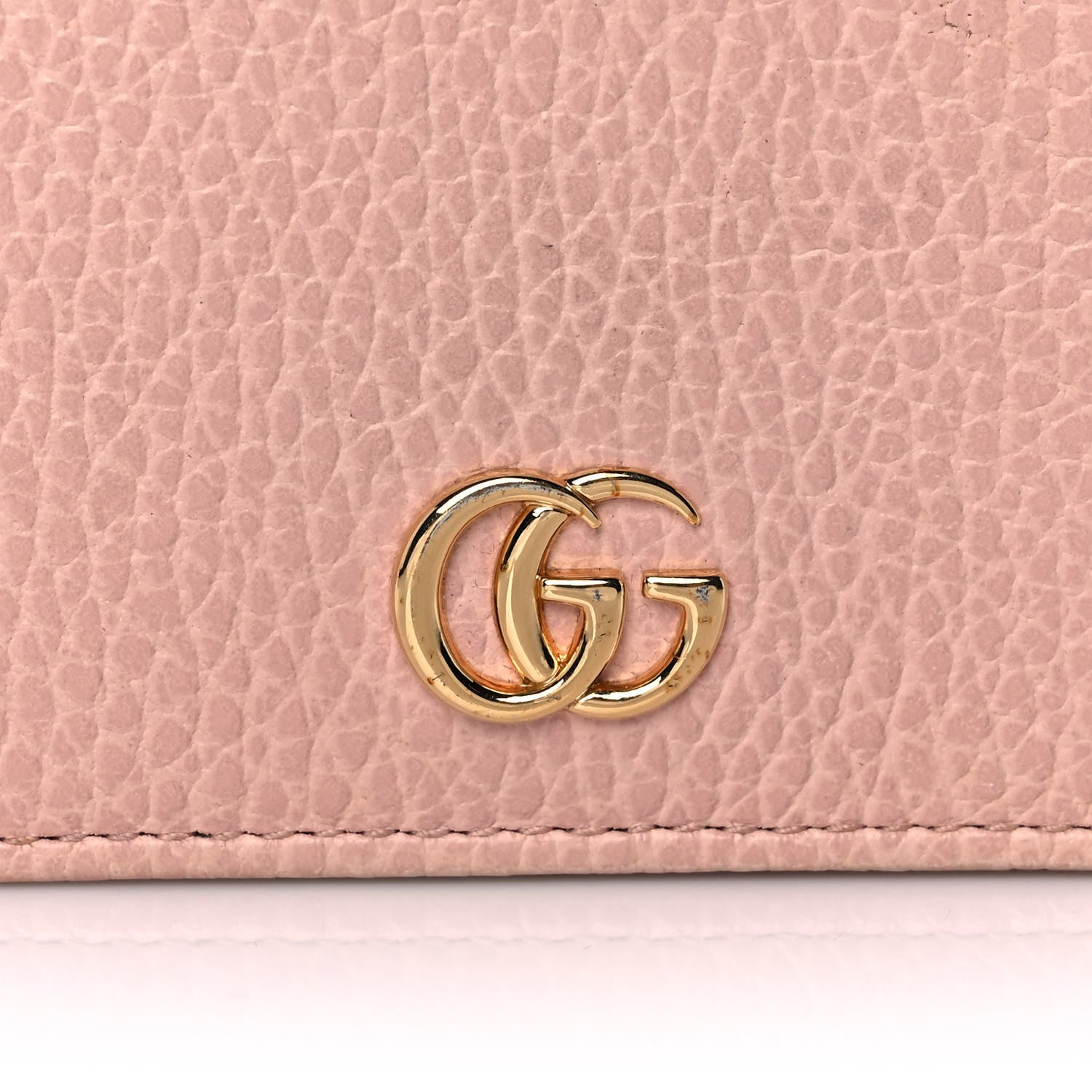 Gucci Dollar Calfskin GG Marmont Card Case Perfect Pink 9 of 10
