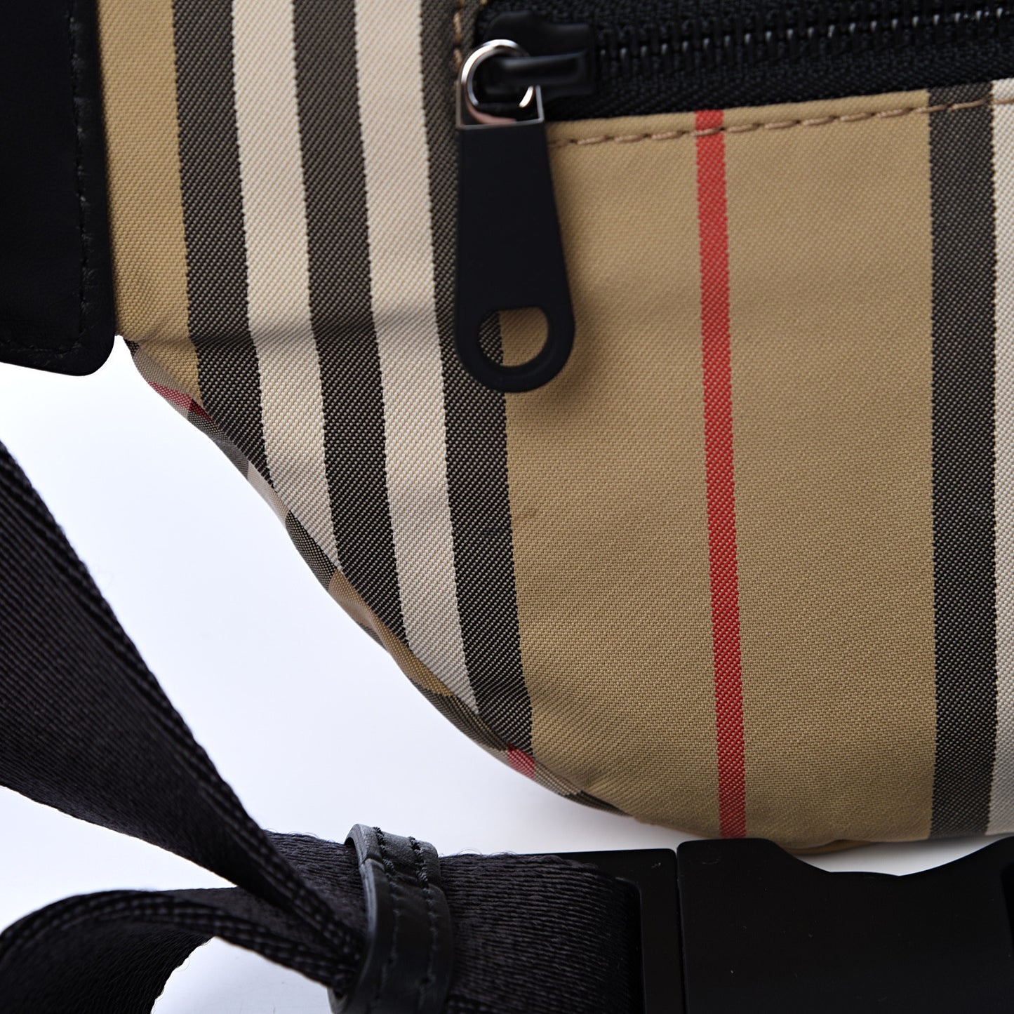 Nylon Vintage Check Sonny Bum Bag Archive Beige Black