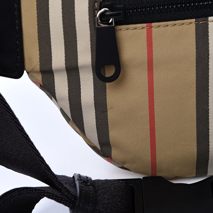 Burberry Nylon Vintage Check Sonny Bum Bag Archive Beige Black 10 of 12