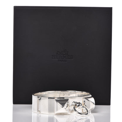 Hermes Sterling Silver MM Collier De Chien Bracelet LG 5 of 5