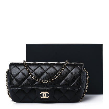 Chanel Caviar Quilted Glasses Case With Chain Black 12 of 12