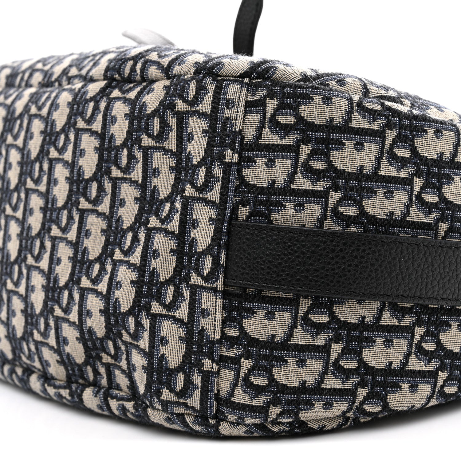 Christian Dior Oblique Soft Saddle Bag Beige Blue 9 of 9