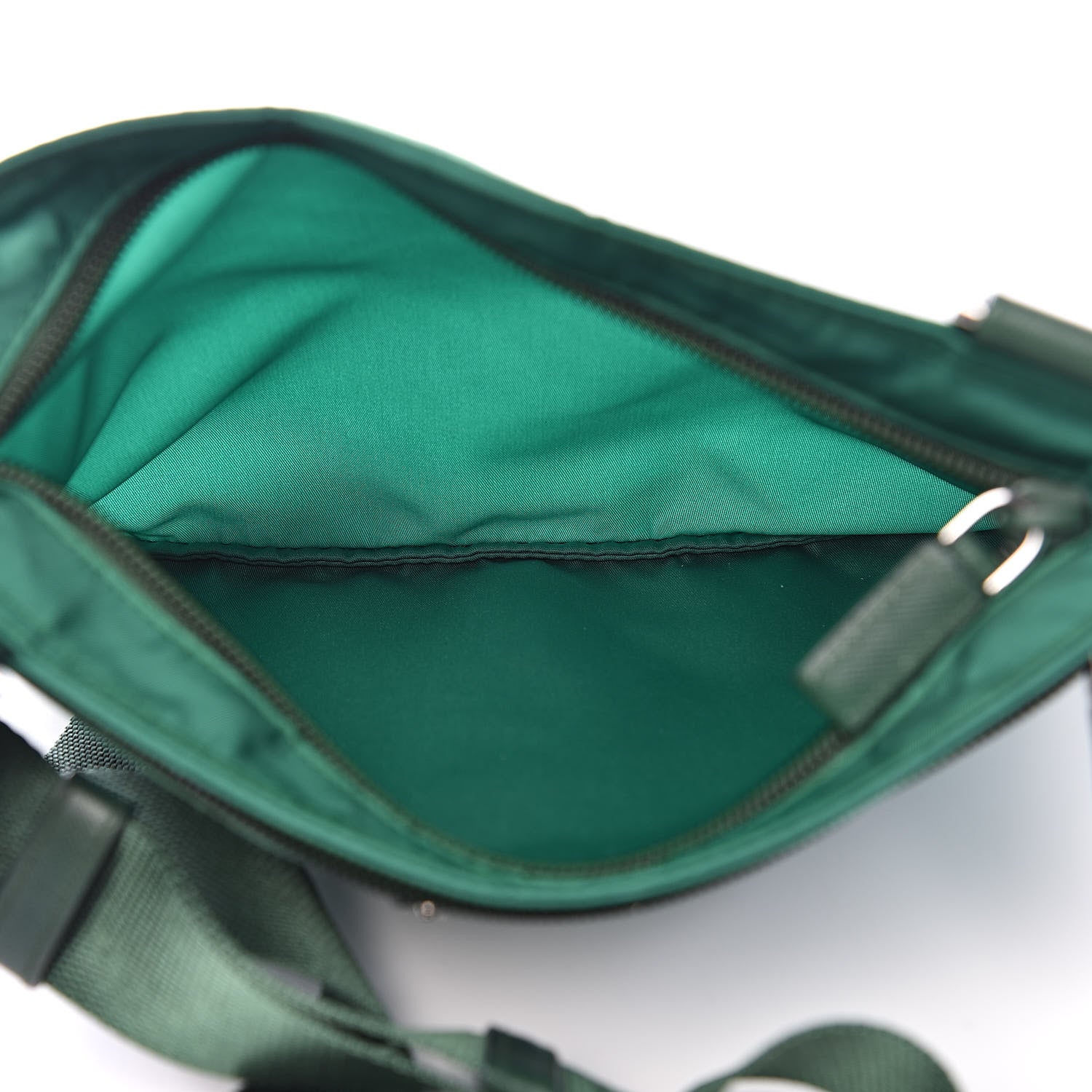 Prada Nylon Vela Flat Messenger Bag Oleandro 5 of 8