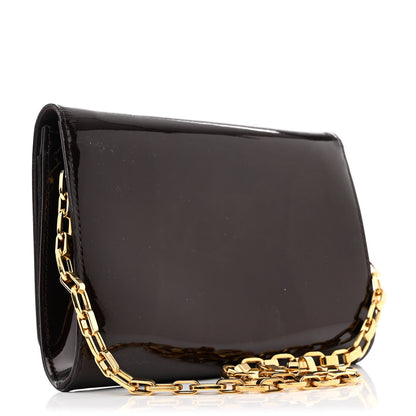 Louis Vuitton Patent Chain Louise GM Amarante 3 of 11