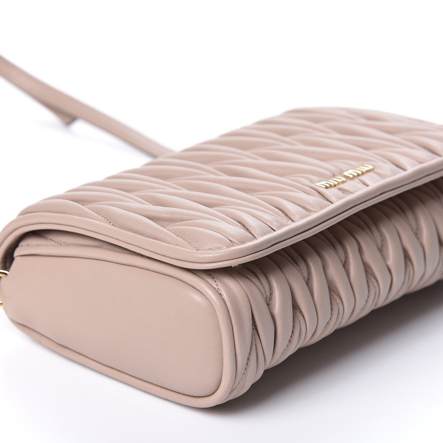 Miu Miu Nappa Matelasse Crossbody Cammeo 5 of 8
