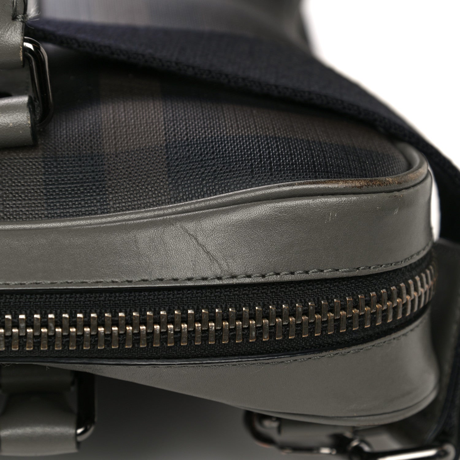 Burberry London Smoked Check Large Briefcase Grey 38 of 39