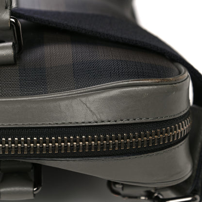 Burberry London Smoked Check Large Briefcase Grey 38 of 39